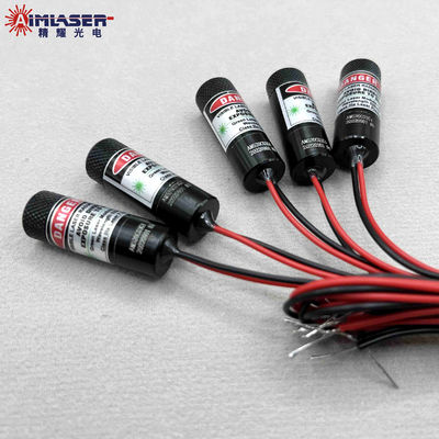 Cross Line Diode Laser Modules 520nm 10mW Green Crosshair Laser Alignment